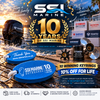 SSI Marine 10th Anniversary 2016-2026 with commemorative floating keyring and outboard parts