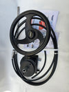 Multiflex Steering System , Light Duty & Steering Wheelfor Engines up to 50 hp Yamaha Tohatsu Suzuki Honda Mercury Mariner