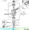 Upper Crankshafts Bearing for Yamaha Outboard 9.9 hp 15 hp 2 stroke 9.9C 15C