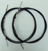 2@ 7ft Outboard Remote Throttle Gear Control Cable C2 Yamaha Suzuki C33 RIVIERA Tohatsu Honda Selva Nisan Force