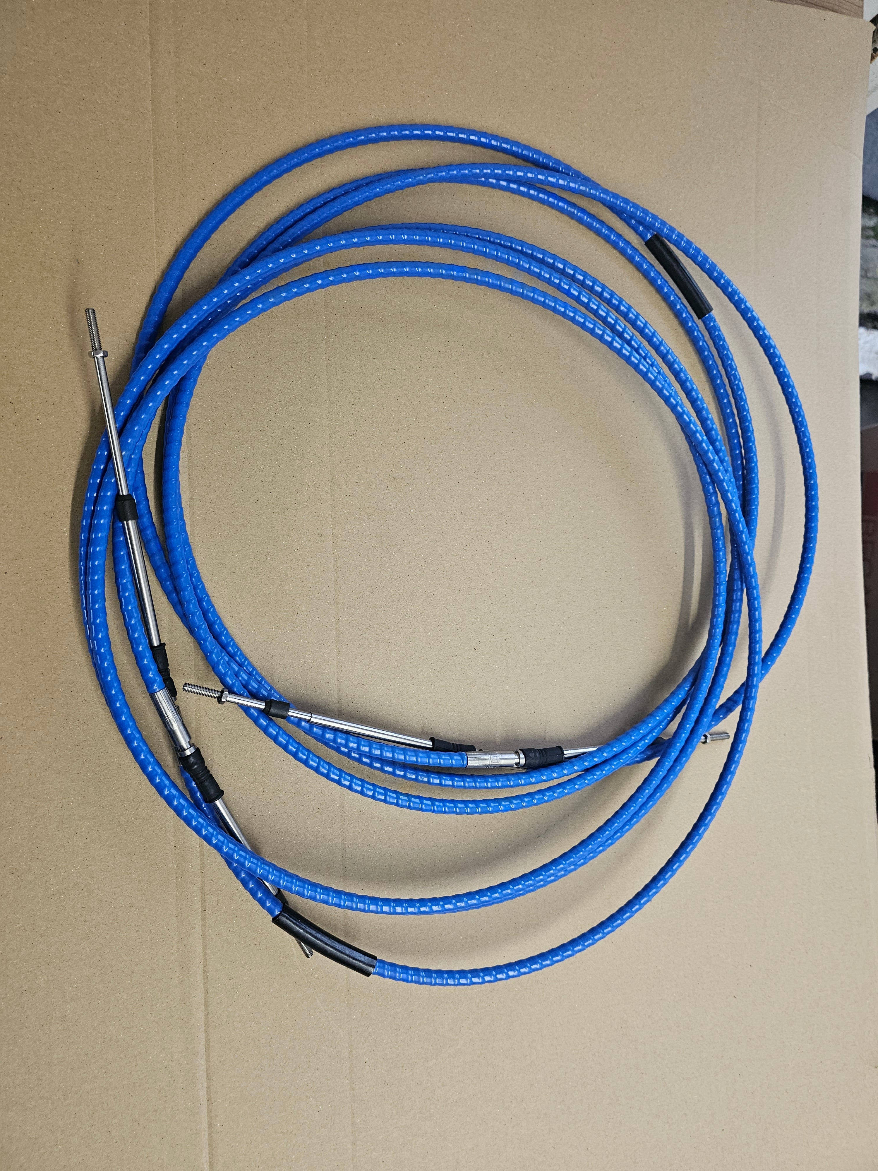 Remote Control Cable Plate 2 @ 9 FT Multiflex Edge 33C Remote Control Cable Yamaha Suzuki Tohatsu ...