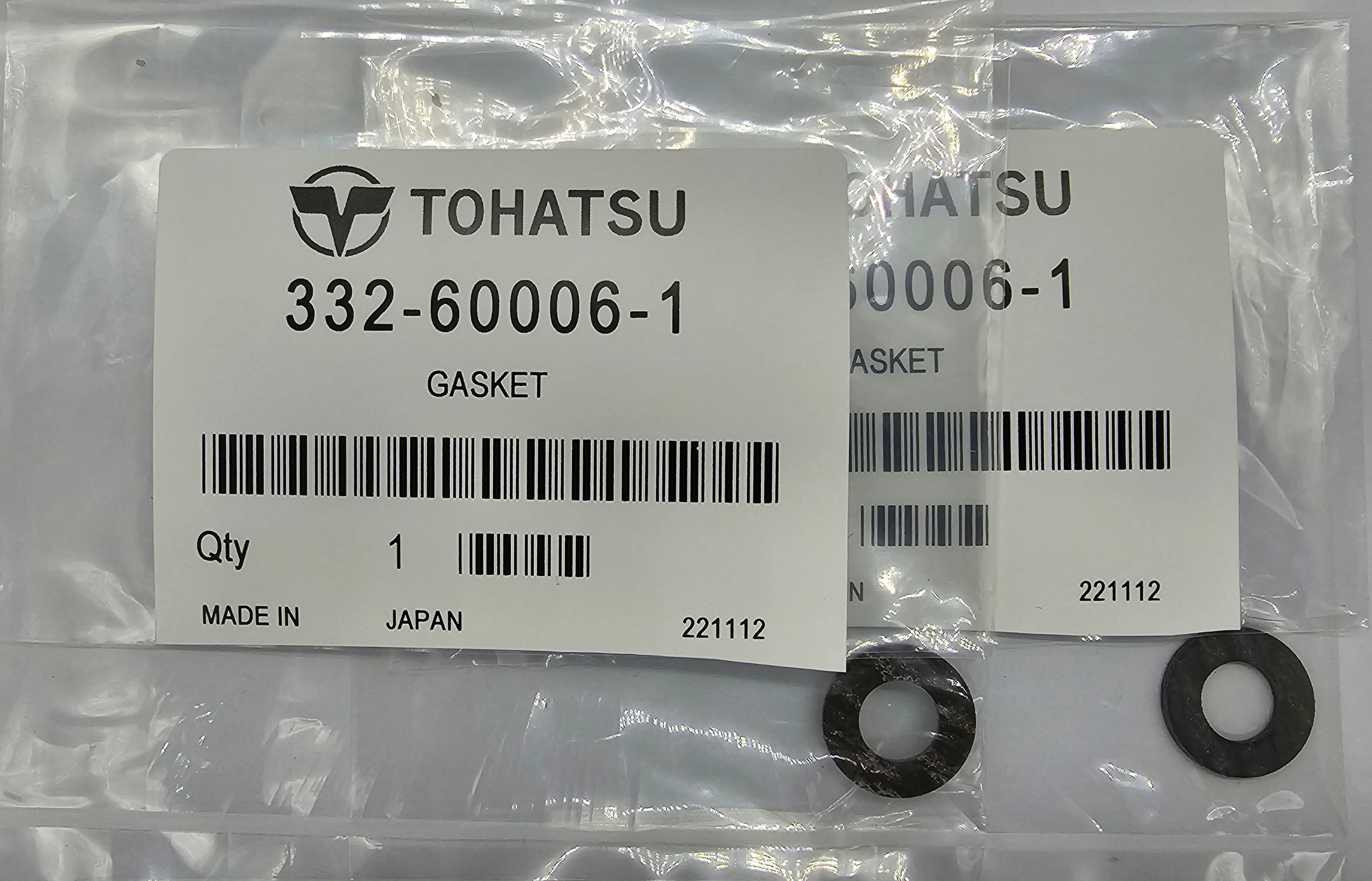 Tohatsu Outboard Gearbox Drain/Fill Screw Fibre Washers 332-60006-1 ...