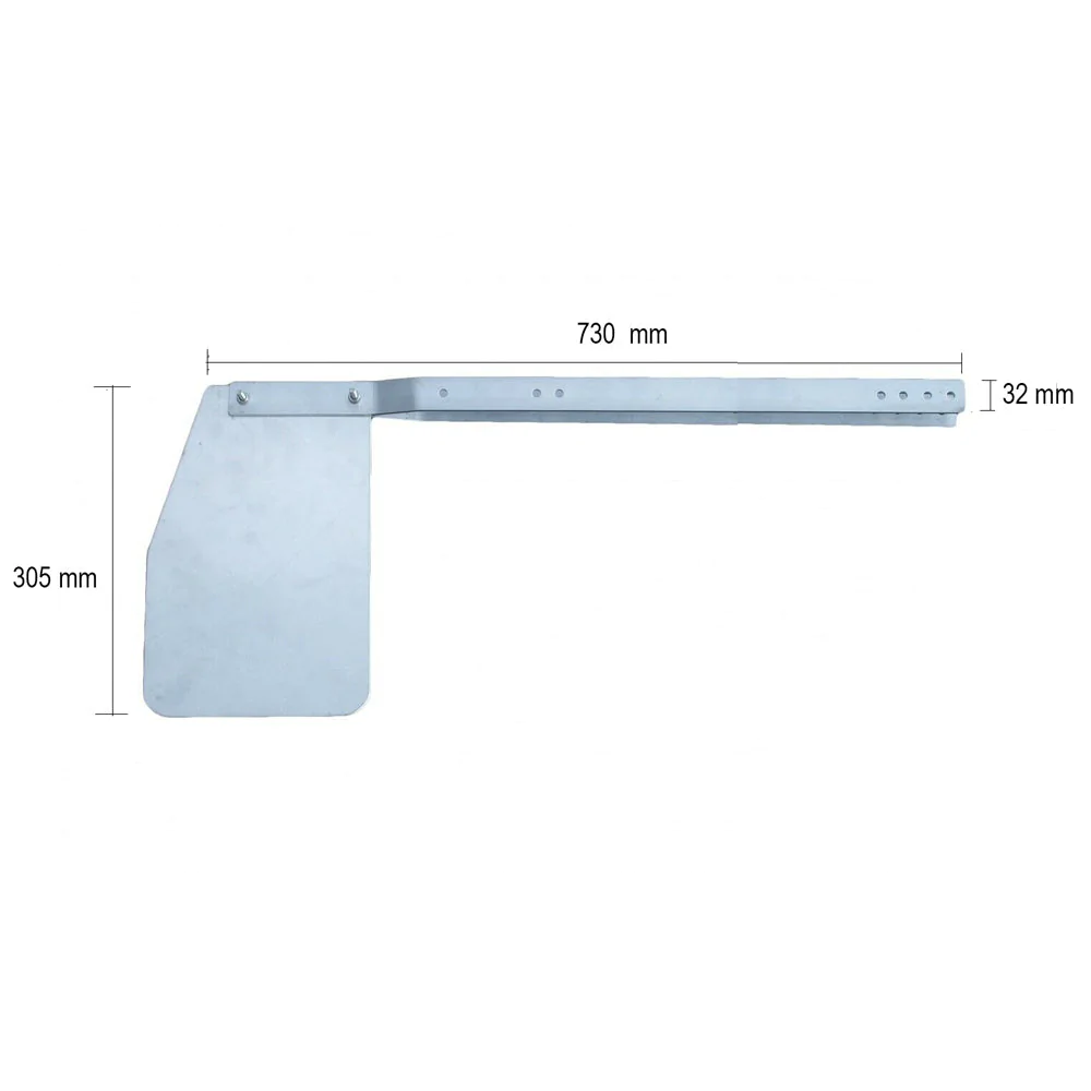 Auxiliary Rudder Long Arms Aluminium Add a Rudder Outboard Engine 25 30 hp Steering Ext ...