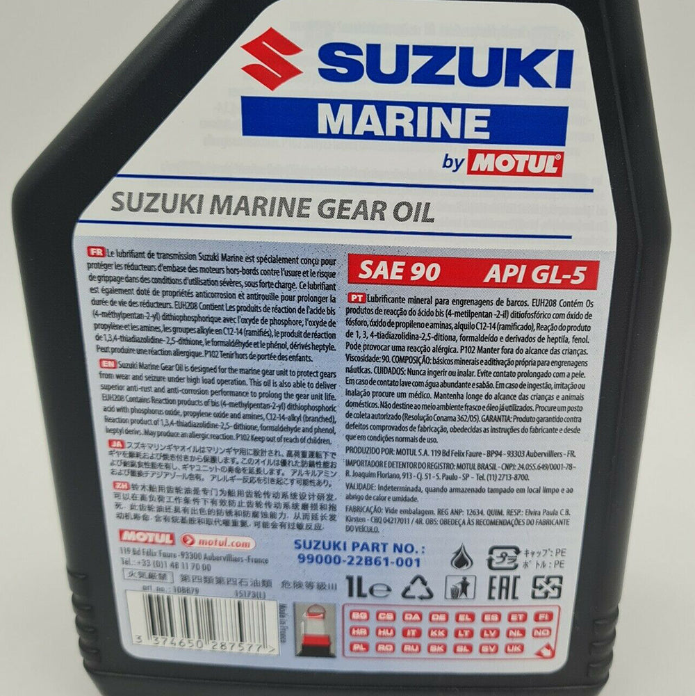 SUZUKI MARINE SAE 90 API GL5 GEAR OIL BOAT ENGINE Oil 1L OUTBOARD