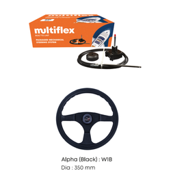 10 FT Boat Steering System Multiflex Outboard Up to 200hp Marine 3.05m & Wheel